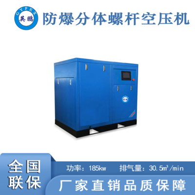 车间防爆螺杆分体式空压机185kw